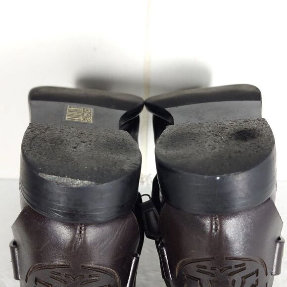 Tory Burch Women's Derby US 6M Brown Leather Flat Ankl Chelsea Bootie Boots - Picture 15 of 15